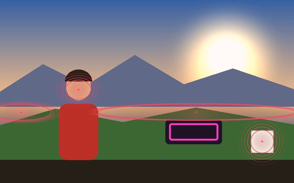 The same frame with the Audio Pulse preset